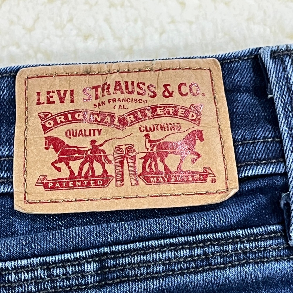 Levi's Jeans Womens 10 Blue 529 Curvy Bootcut Dark Wash Stretch Denim 51951-0008 - Picture 7 of 10